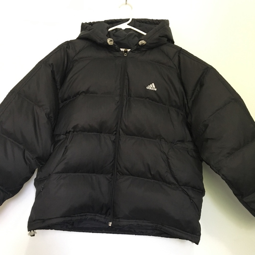 Adidas Black ClimaProof Down Jacket Hoodie